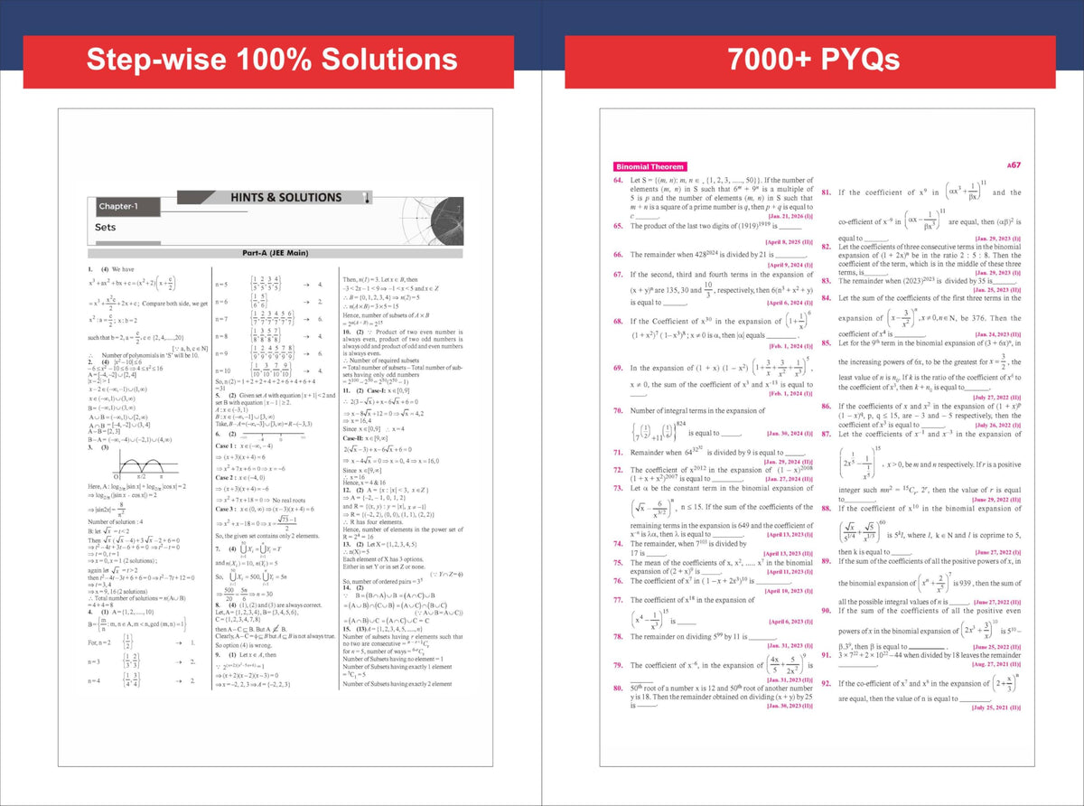 Disha Combo (3 Books) Errorless 49 Years JEE Advanced (1978 - 2026) & 25 Year JEE Main (2002 - 2026) PHYSICS, CHEMISTRY & MATHEMATICS Chapter-wise & Topic-wise PYQs 22nd Edn | For JEE Main & Adv 2027