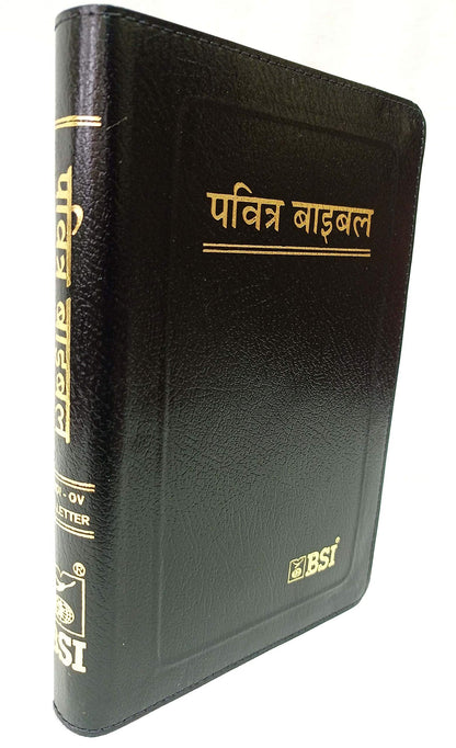 Holy Bible Hindi (Red Letter Edition) Zip Golden Edge Contains Old and New Testament BSI