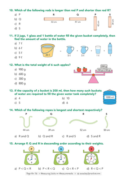Key2Practice Maths Olympiad For Class 2 : 30 Tests, 750 Math Questions, Activity Based Worksheets