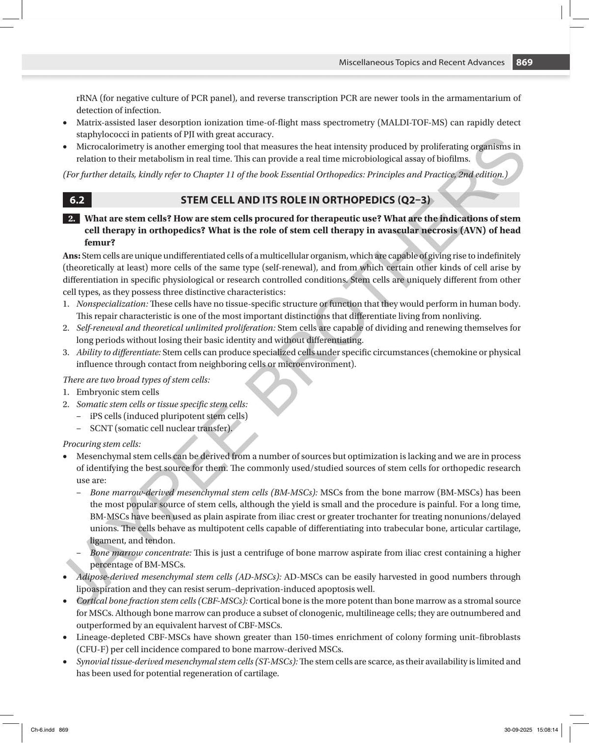 Postgraduate Orthopedics: An Exam Preparatory Manual, 4/E for MS and DNB Orthopedics Postgraduates | 15 Years of Solved DNB Theory Questions in a Chapter-wise Question and Answer Format: 1