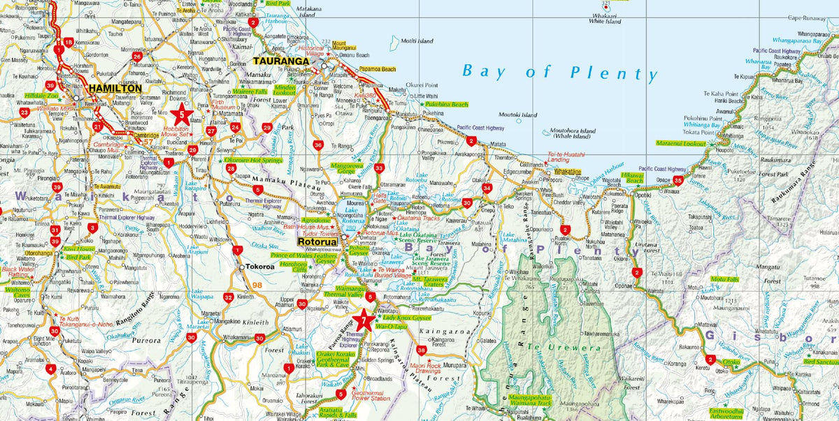 New Zealand Marco Polo Map