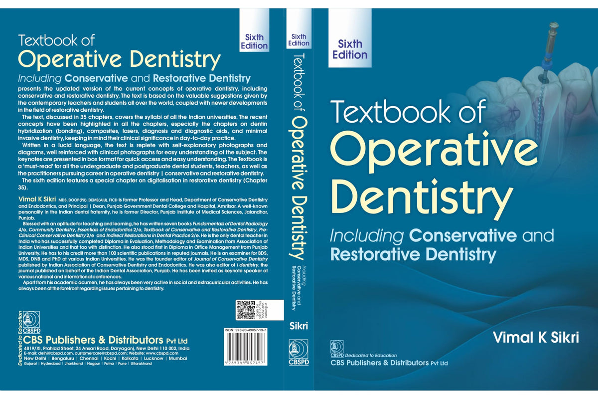 Textbook of Operative Dentistry, Including Conservative and Restorative Dentistry 6/e | (PB - 2026)