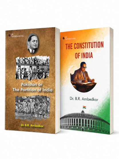 The Constitution of India (English) + Pakistan or The Partition of India (English) | Combo Set of 2 Books | Dr. B.R. Ambedkar | For UPSC, Law & Polity Students | Paperback