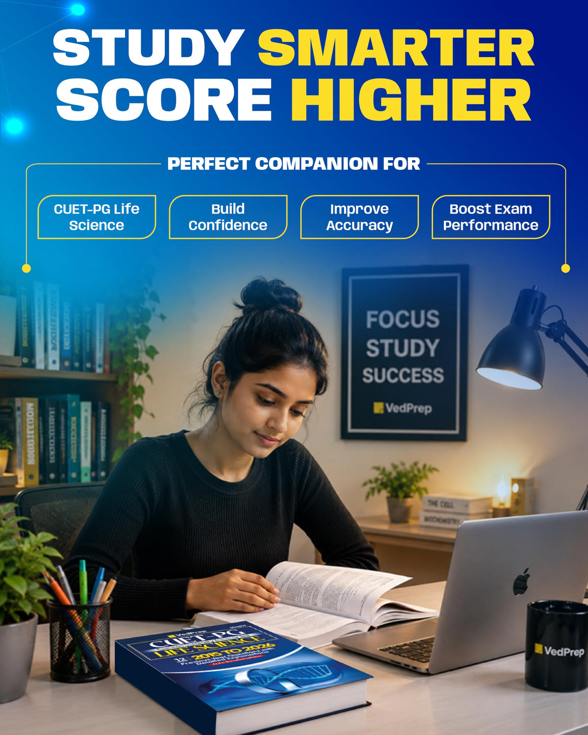 VEDPREP CUET-PG Life Science Solved Papers 2015–2026| Previous Year Questions with Detailed Solutions | COMMON UNIVERSITY ENTRANCE TEST | As Per Latest CUET-PG Syllabus | Second Edition 2026 |