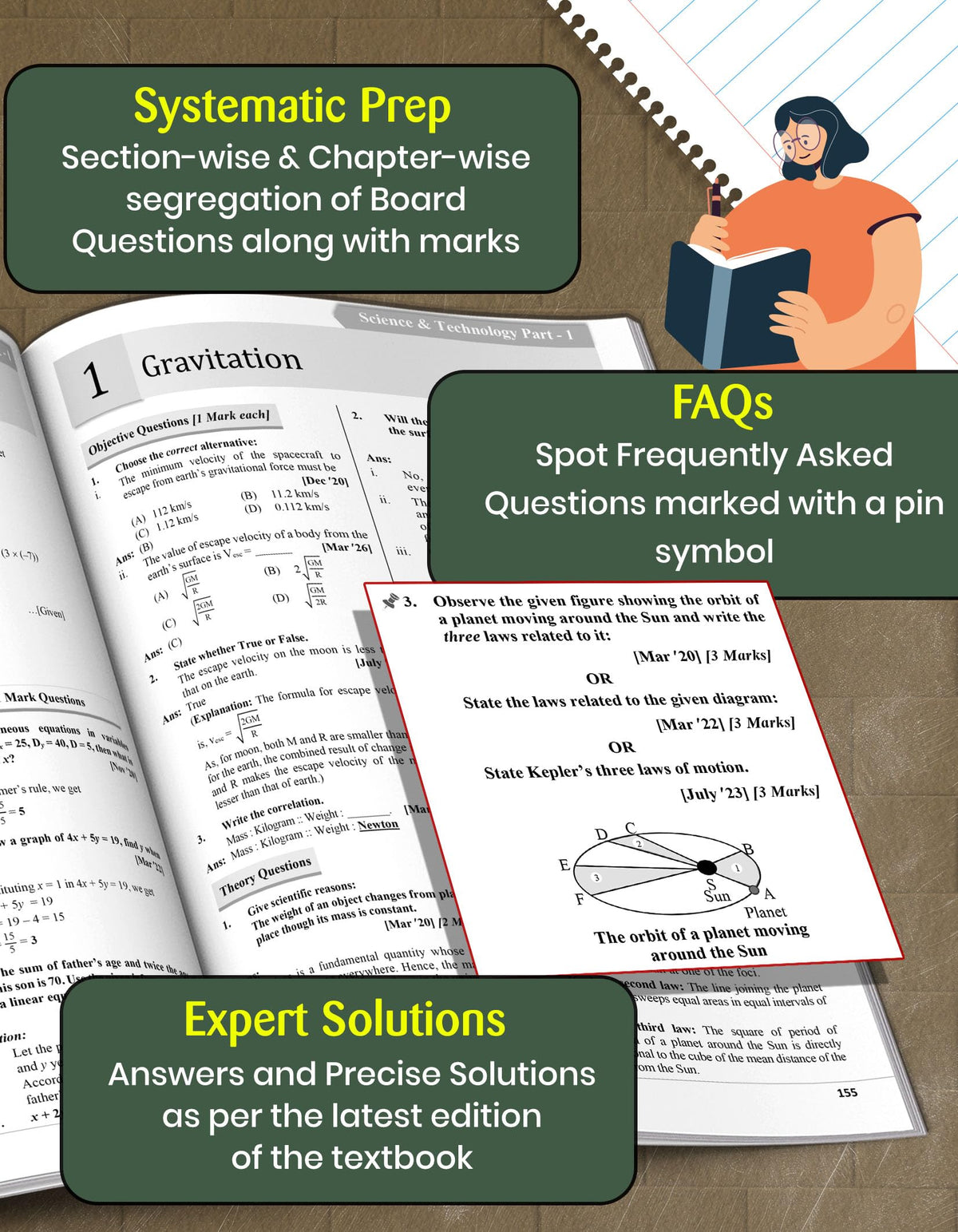 Std 10 Board Chapter Wise Questions with Solutions | SSC Topic Wise Board Questions Maths & Science 1 & 2 - 2019 to 2025 | Based on Std X Maharashtra State Board | English & Semi English Medium