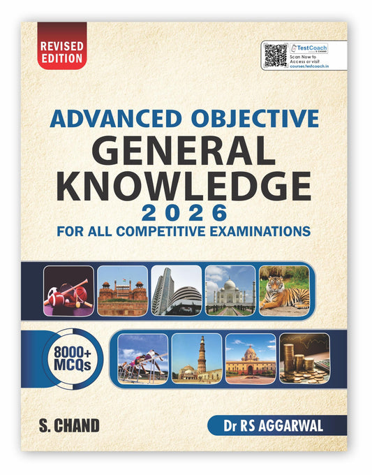 Advanced Objective General Knowledge 2026 - 2027 with 8000+ MCQ | Oneliner GK Book | Best For All Competitive Exams UPSC CSE, SSC CGL/CHSL/GD/MTS, Bank, RRB Railway, NDA, CDS, Police (SI/Constable)