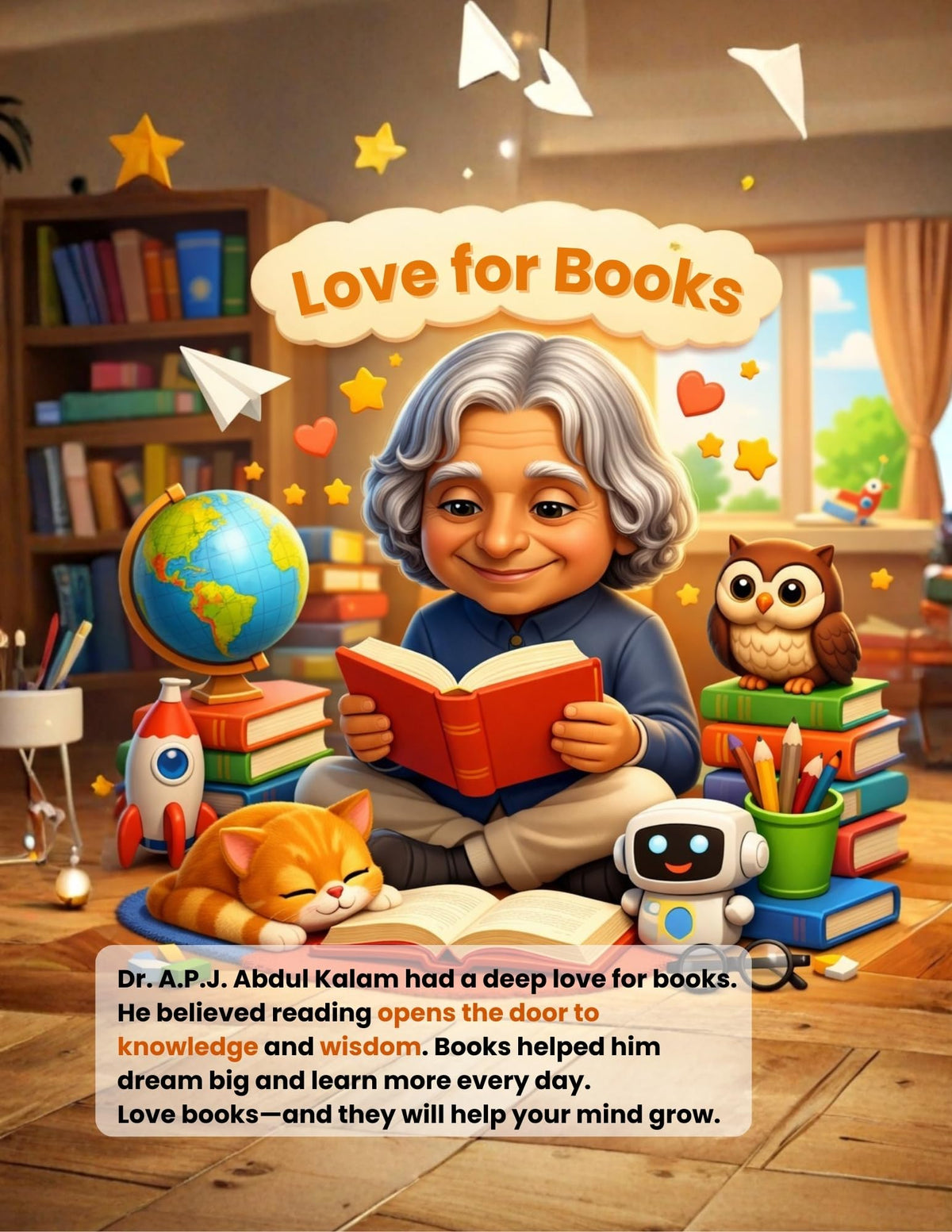 Dr A.P.J. Abdul Kalam for Kids – Inspiring Illustrated Biography Book for Children | Motivational Stories, STEM Learning & Moral Values | Early Educational Gift Book | English Edition