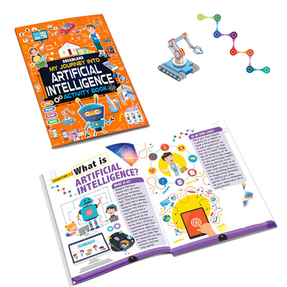 Artificial Intelligence Activity Book for Kids Age 7+ | My Journey into Artificial Intelligence | Fun & Educational Activities about AI, Computers, Machine Learning, Robots, and Voice Assistants
