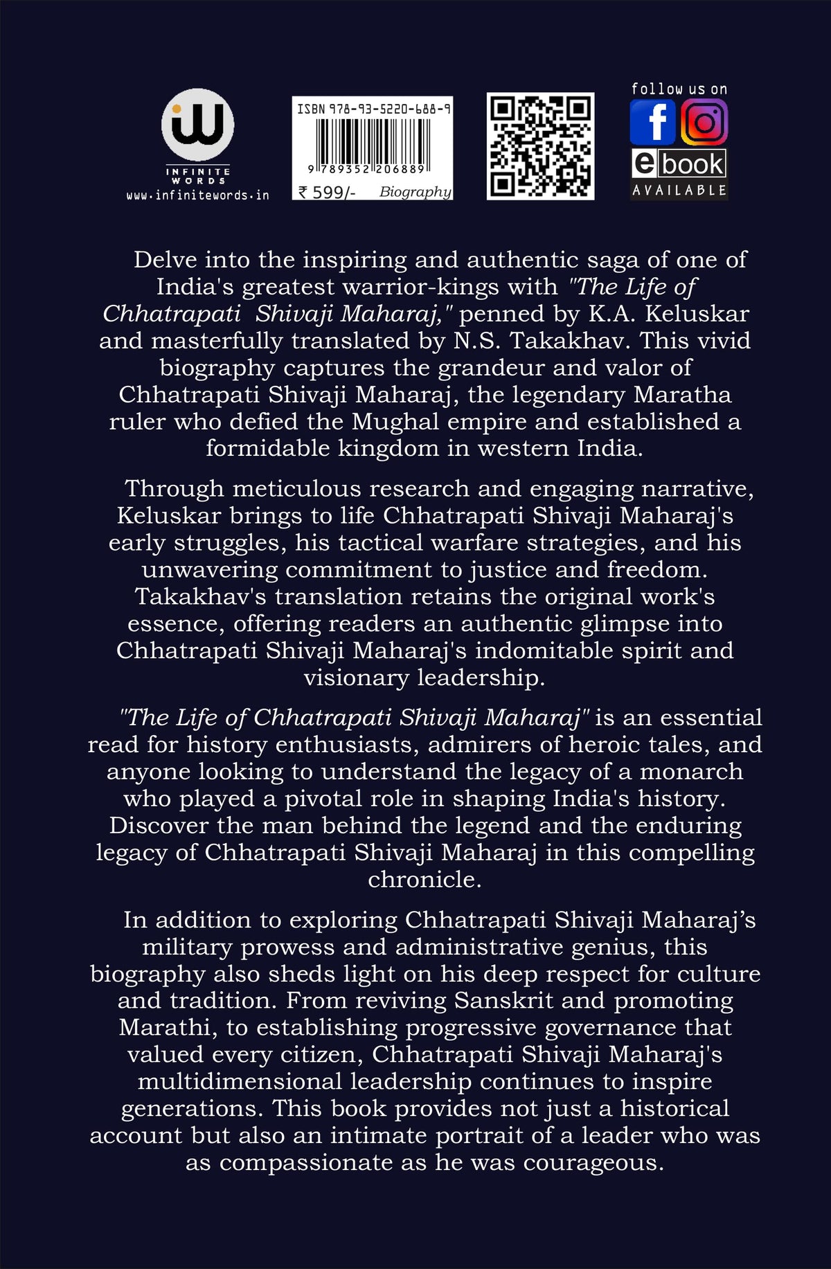 Chhatrapati Shivaji Maharaj Biography Book in English I K. A. Keluskar | The Life Of Great Maratha Historical Empire Books Shivaji and His Times I ... ??? ?????? ?????? ??????? ?????? ??????