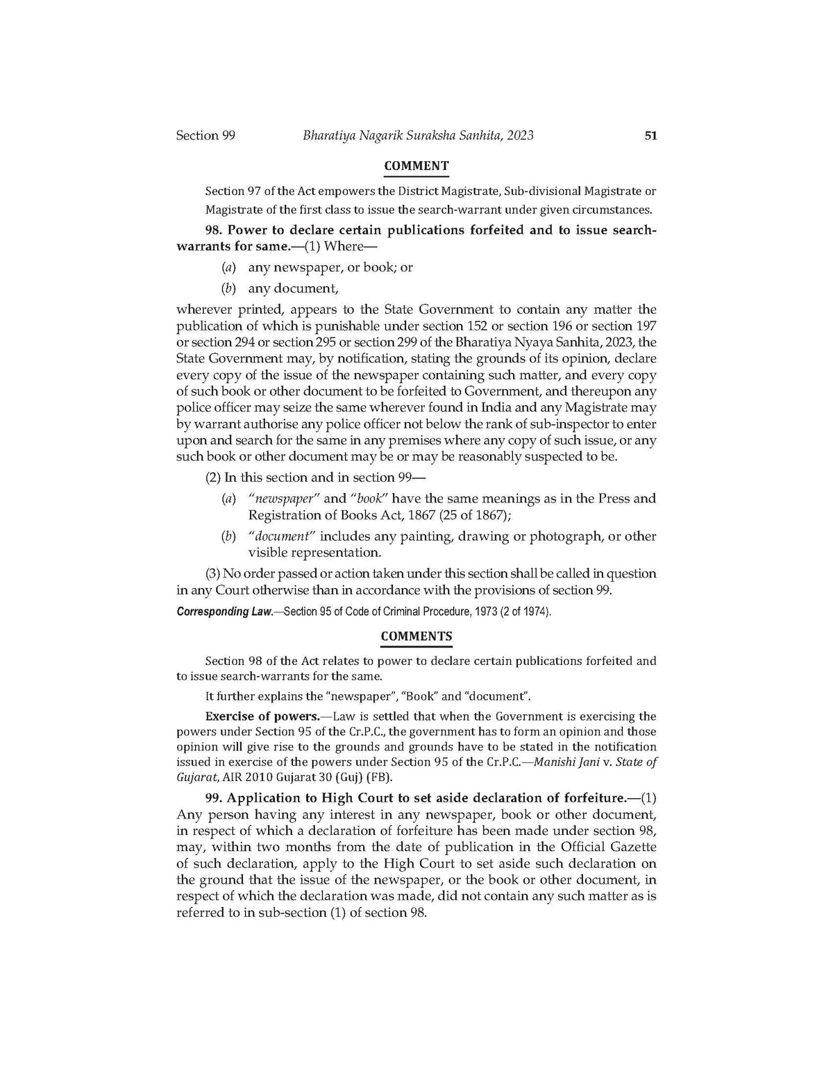 LAWMANN's Criminal Manual | Criminal Major Acts | Bharatiya Nagarik Suraksha Sanhita (BNSS) | Bharatiya Nyaya Sanhita (BNS) | Bharatiya Sakshya ... Table | w.e.f. 1.7.2024 | Hardbound