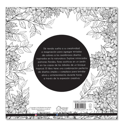 Adult Colouring Books Nature Garden and Forests - Spanish