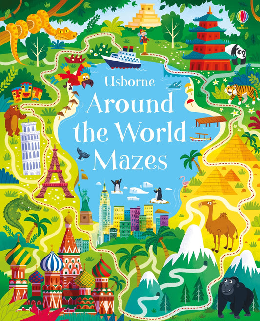 AROUND THE WORLD MAZES book cover