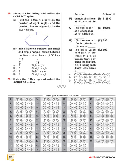 MTG International Mathematics Olympiad (IMO) Workbook Class 5 - Chapter-wise MCQs with Achievers Section - SOF Olympiad Books For 2026-27 Exam
