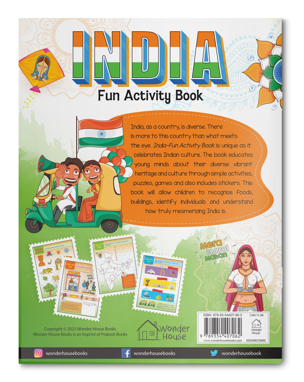 India: Fun Activity Book for Children | Explore Culture, Monuments, Festivals & Maps | Ages 5–10 | 3+ Hours of Interactive Learning and Discovery