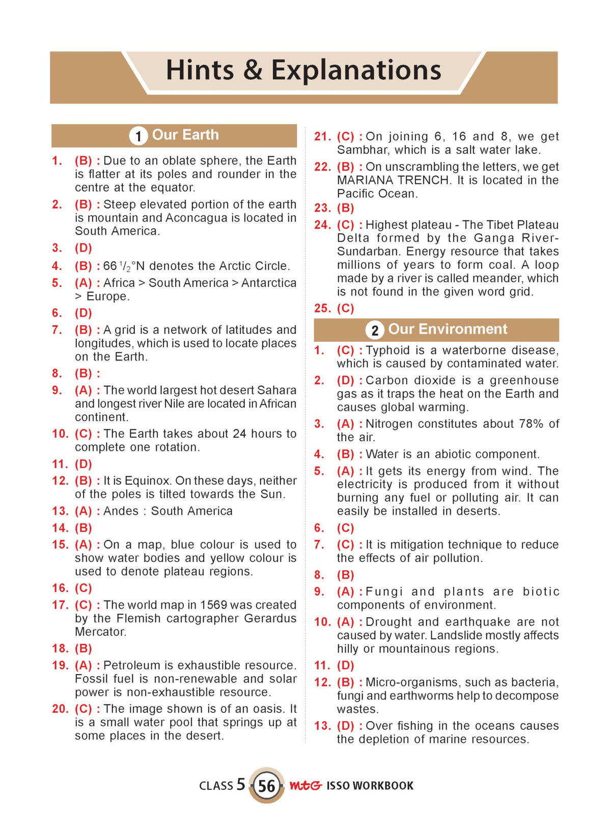 MTG International Social-Studies Olympiad (ISSO) Workbook Class 5 - Chapter-wise MCQs with Achievers Section - SOF Olympiad Books For 2026-27 Exam