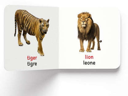 My First Book of Wild Animals - Animali Selvatici : My First English Italian Board Book (English - Italiano)
