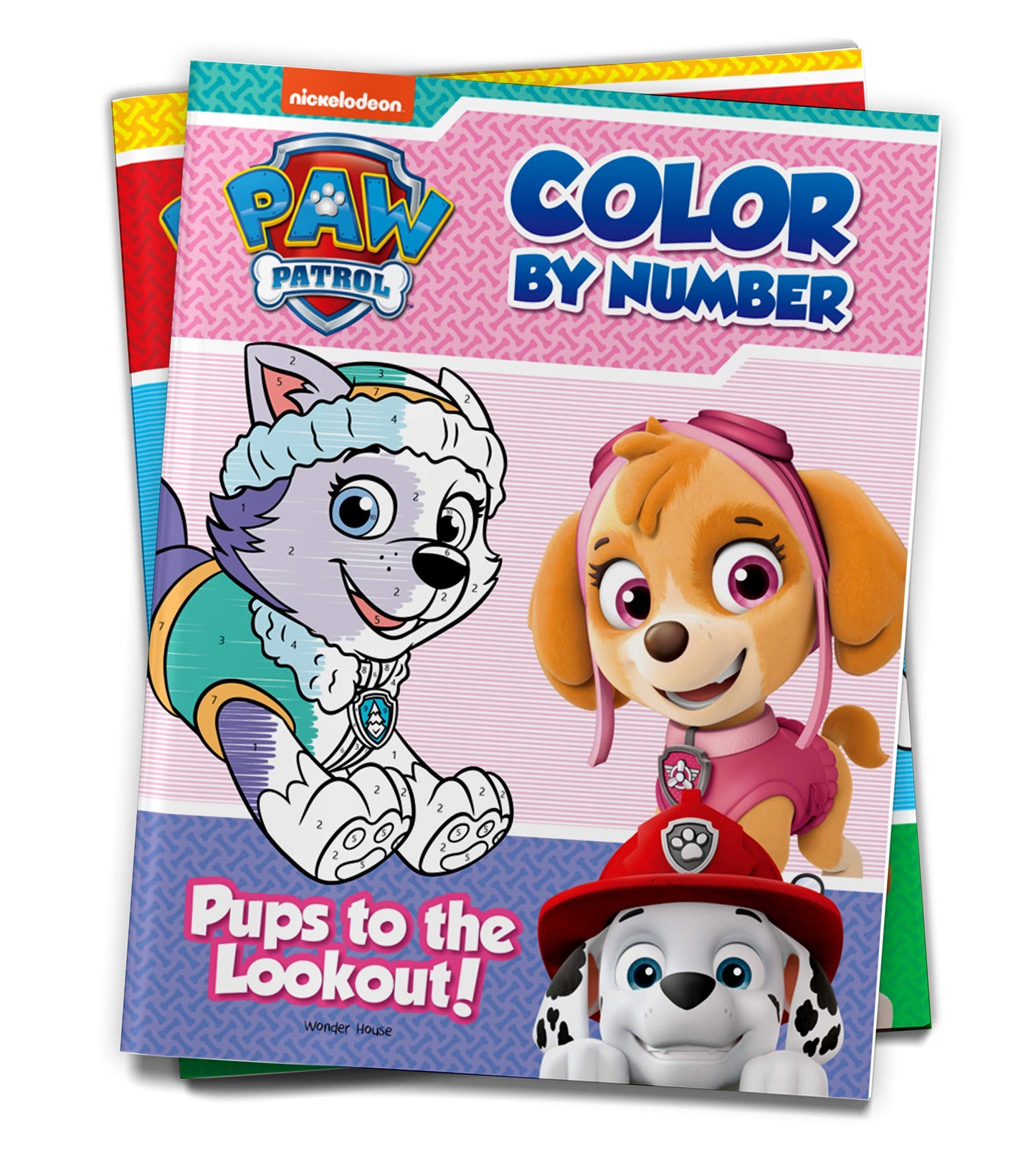 Pups to the Lookout: Paw Patrol, Color By Number Activity Book book cover