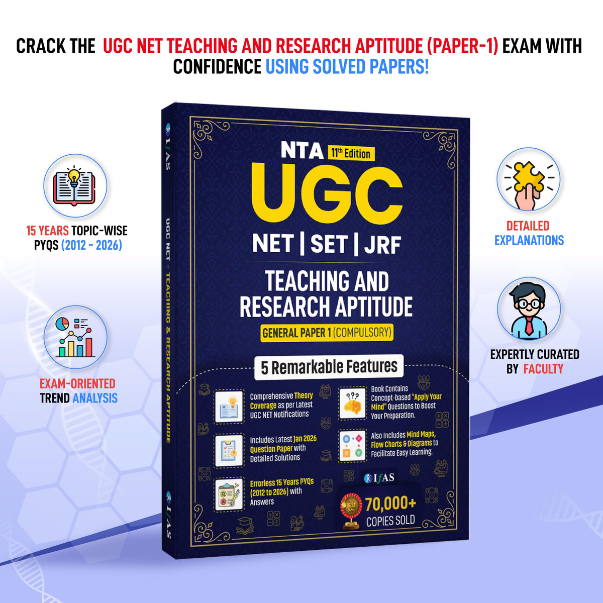 UGC NET History Paper 2 and UGC NET Paper 1 Book 2026 [2 Books] | (2015 - Jun 2026) Previous Year Solved Papers with Detailed Solutions | Best Seller PYQ for NTA UGC NET History Exam in India | IFAS