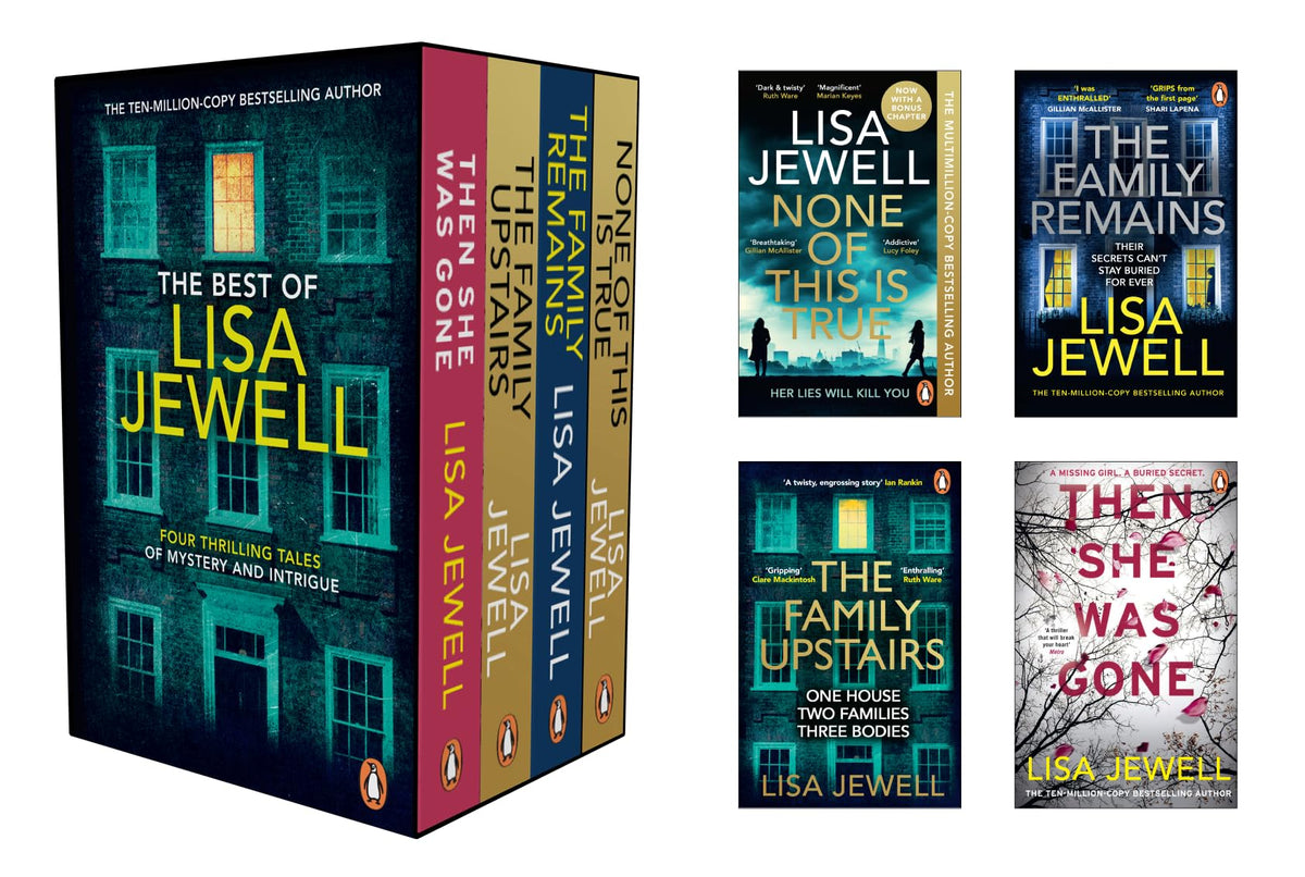 LISA JEWELL’S 4 BOOKS BOXSET: Then She Was Gone, The Family Upstairs, The Family Remains & None of This Is True | UNFORGETABLE THRILLERS | PREPARED TO BE HOOKED!