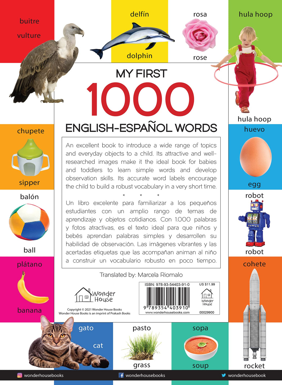 My First 1000 English-Espa?ol Words: Early Learning Bilingual Picture Book For Kids
