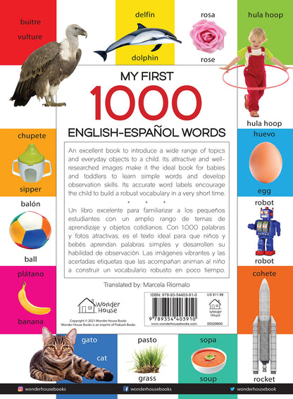 My First 1000 English-Espa?ol Words: Early Learning Bilingual Picture Book For Kids