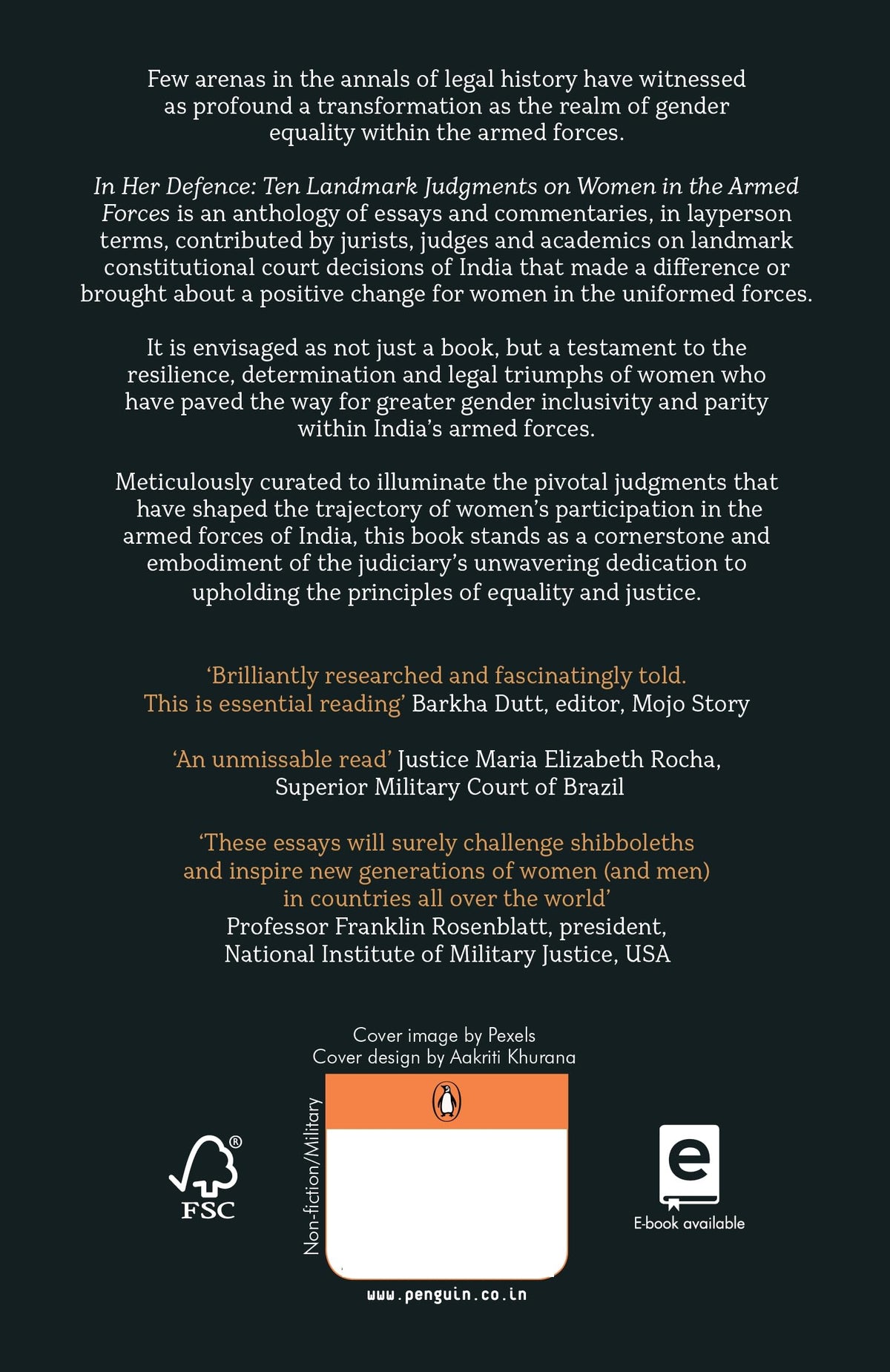 In Her Defence: Ten Landmark Judgments on Women in the Armed Forces