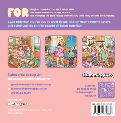 Cozy Together: Bold and Easy Coloring Book for Adults & Kids – Heartwarming Scenes of Friends, Family & Couples, Cozy Hobbies & Everyday Moments for ... Stress Relief (The Hummingbird) (Cozy Series)