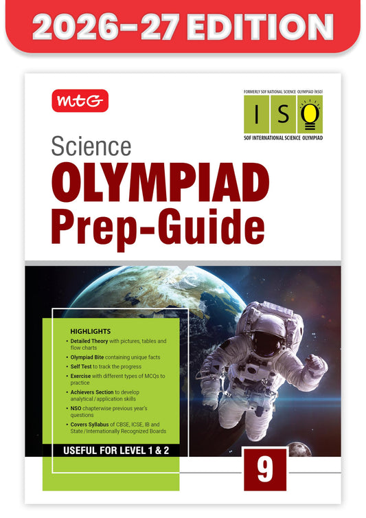 MTG Science (ISO) Olympiad Prep Guide Class 9 | Detailed Theory, Exercise with Self Test For Practice | SOF Olympiad Books For Exam 2026-27 (Useful For Level-1 & 2)