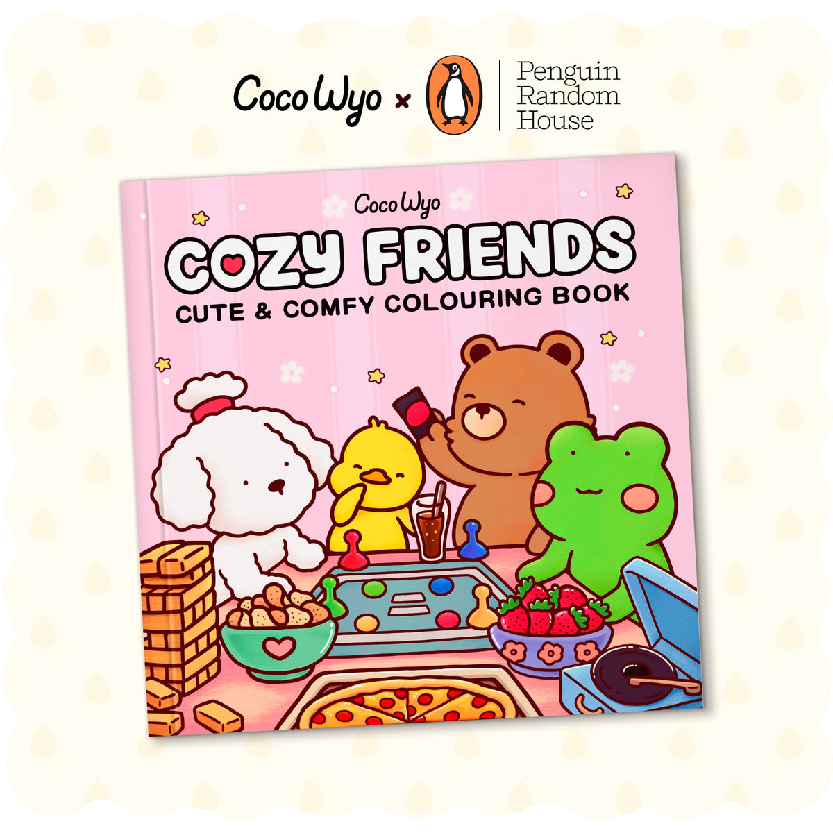 Cozy Friends: Coloring Books for Adults by Coco Wyo | Cute Animal Friends Coloring Pages, Cozy Simple Designs, Stress Relief & Relaxation: A relaxing cosy colouring book, from the bestselling author