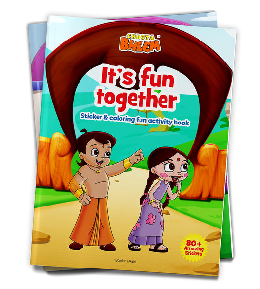 Chhota Bheem - Its Fun Together : Sticker And Coloring Fun Activity Book book cover
