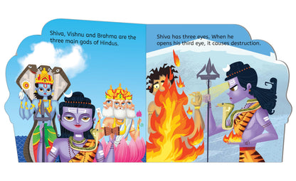 My First Shaped Board Book: Illustrated Lord Shiva Hindu Mythology Picture Book for Kids Age 2+ (Indian Gods and Goddesses)
