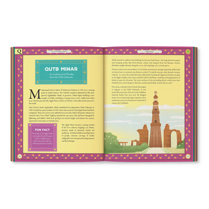 A-Z of Indian History: 80 Fun Stories from Ancient India to Independence: 80 Fun Stories from Ancient India to Independence | Cool Trivia, Bright Full-Coloured Illustrations | Ages 10+