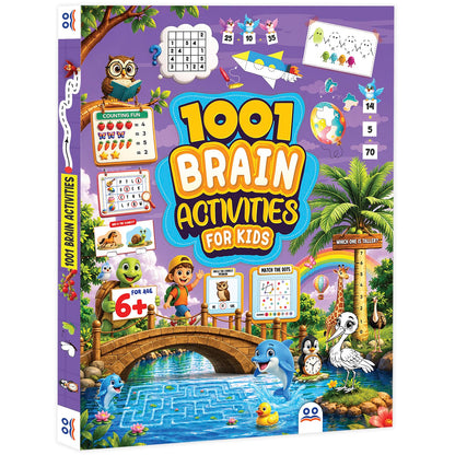 Activity Book for 6 Year Old | Best Selling 1001 Brain Booster Activity Book for 6+ Year Old | Kids Activity Book - Puzzle, Sudoku, Maze, Colouring, Dot To Dot, Matching, Seek & Find, Spot Difference