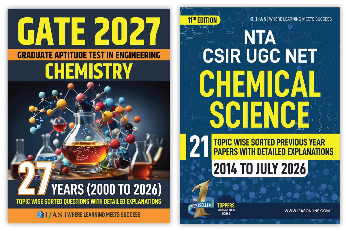 CSIR NET Chemical Science and GATE Chemistry PYQ Book | Previous Year Questions with Detailed Solutions Combo 2 Books | Best Chemistry Book for CSIR NET & GATE Exams | IFAS Publications