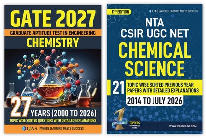 CSIR NET Chemical Science and GATE Chemistry PYQ Book | Previous Year Questions with Detailed Solutions Combo 2 Books | Best Chemistry Book for CSIR NET & GATE Exams | IFAS Publications