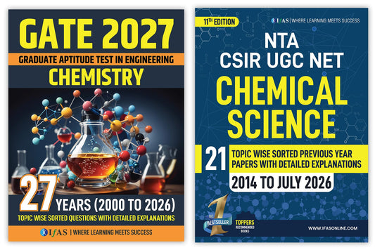 CSIR NET Chemical Science and GATE Chemistry PYQ Book | Previous Year Questions with Detailed Solutions Combo 2 Books | Best Chemistry Book for CSIR NET & GATE Exams | IFAS Publications