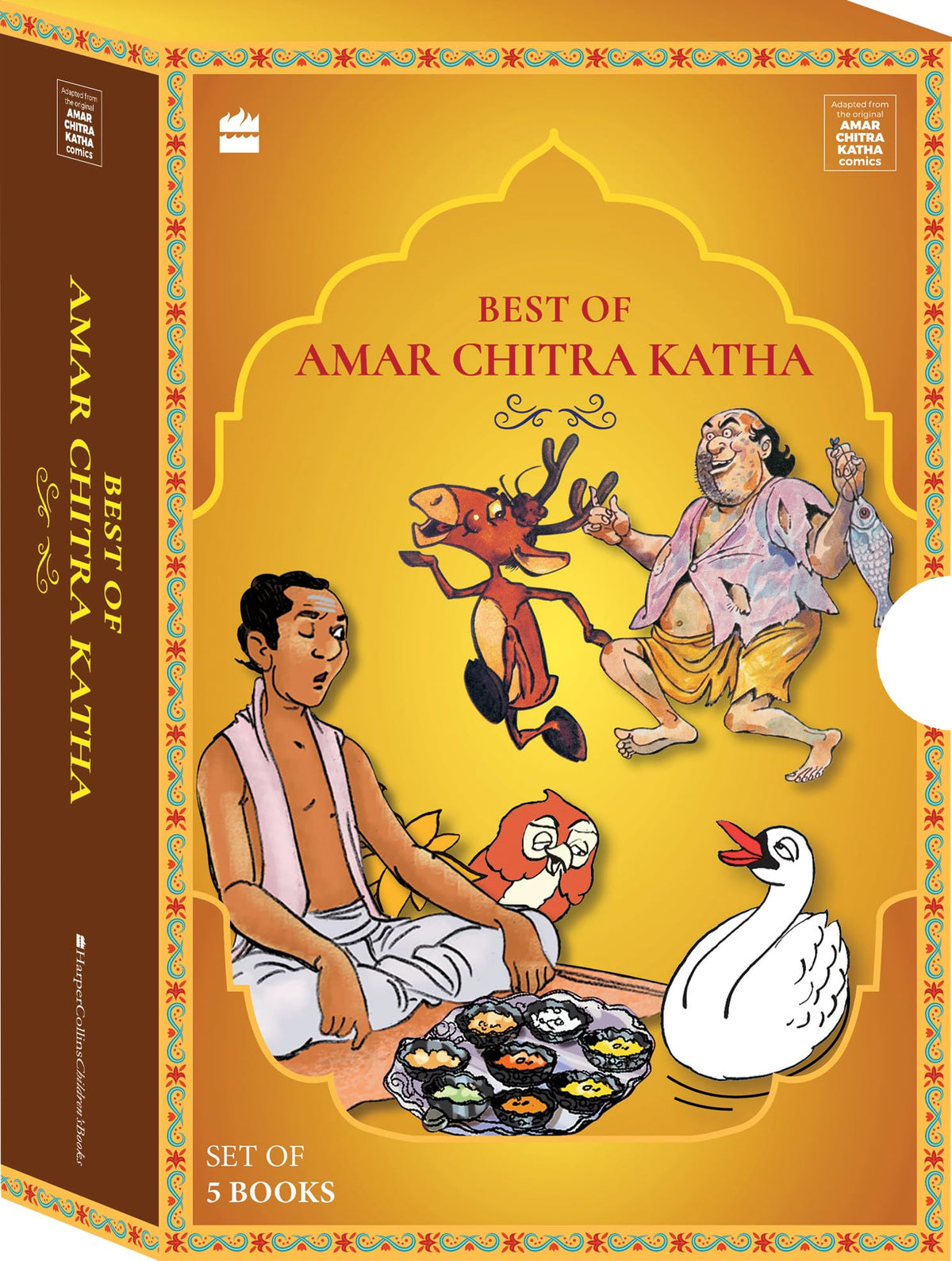 Best Of Amar Chitra Katha: Boxset of 5 chapter books containing Stories from the Panchatantra, Tales of Wit and Wisdom, Jataka Tales, Fabulous F (The Amar Chitra Katha Collection)