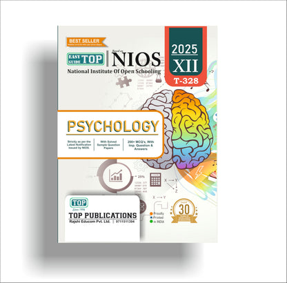 TOP NIOS Class 12 Psychology 328 Guide (Including Objective Type MCQs) | Updated with Latest Syllabus and Exam Pattern as per NIOS Latest Notification