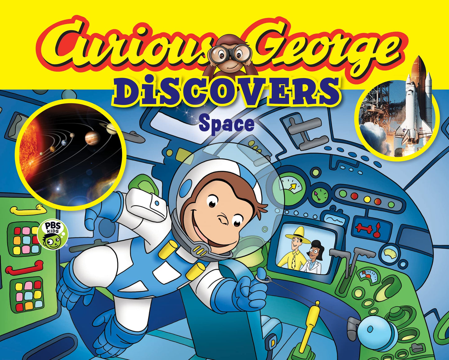 CURIOUS GEORGE DISCOVERS SPACE (SCIENCE STORYBOOK) book cover