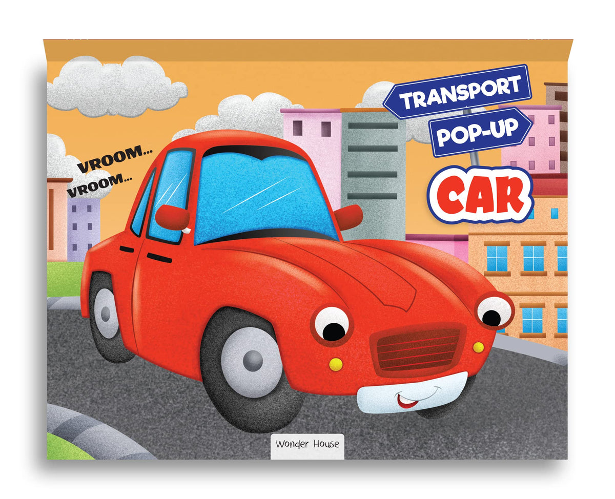 Pop-Up Transport - Car - Gorgeously Illustrated Pop-Up Book For Children - Learn About The World Of Cars And What All They Do