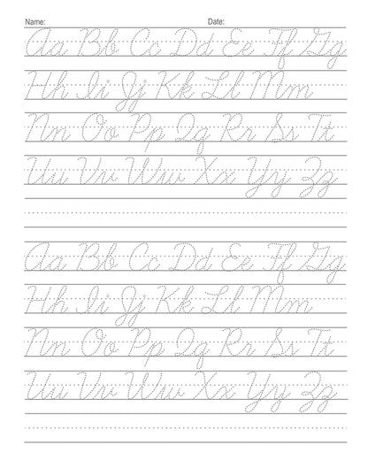 Cursive Handwriting Workbook For Kids: Cursive for beginners workbook. Cursive letter tracing book. Cursive writing practice book to learn writing in cursive (Beginning Cursive Handwriting Workbooks) 