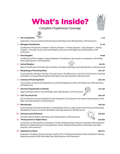 Arihant All in One Biology Class 11 for CBSE Exam 2026-27 | NCERT Based Complete Theory, Practice Exercises, CBQs, A-R, Sample Papers & Mind Maps | Revised Edition as per Latest Syllabus