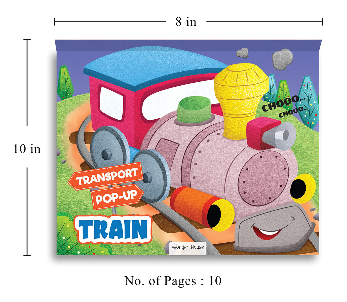 Pop-Up Transport - Train - Gorgeously Illustrated Pop-Up Book For Children - Learn About The World Of Trains And What All They Do