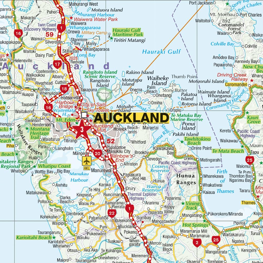 New Zealand Marco Polo Map