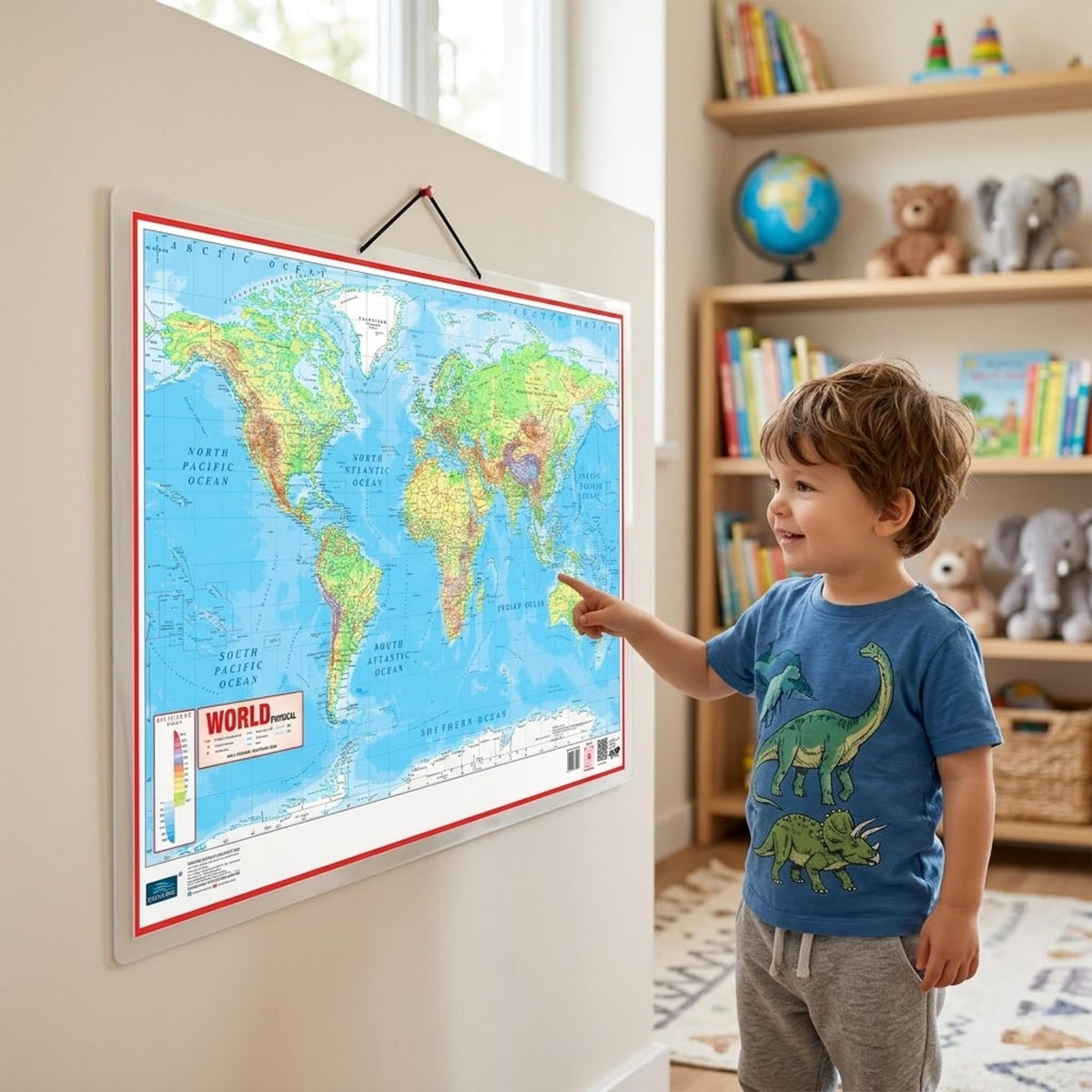 World and India Map Early Learning 30 inch X 20 inch Educational Chart for Kids- Non-Tearable and Waterproof, Double Sides Printed Laminated Chart, ... - Paper Print Wall Chart – 27 November 2025