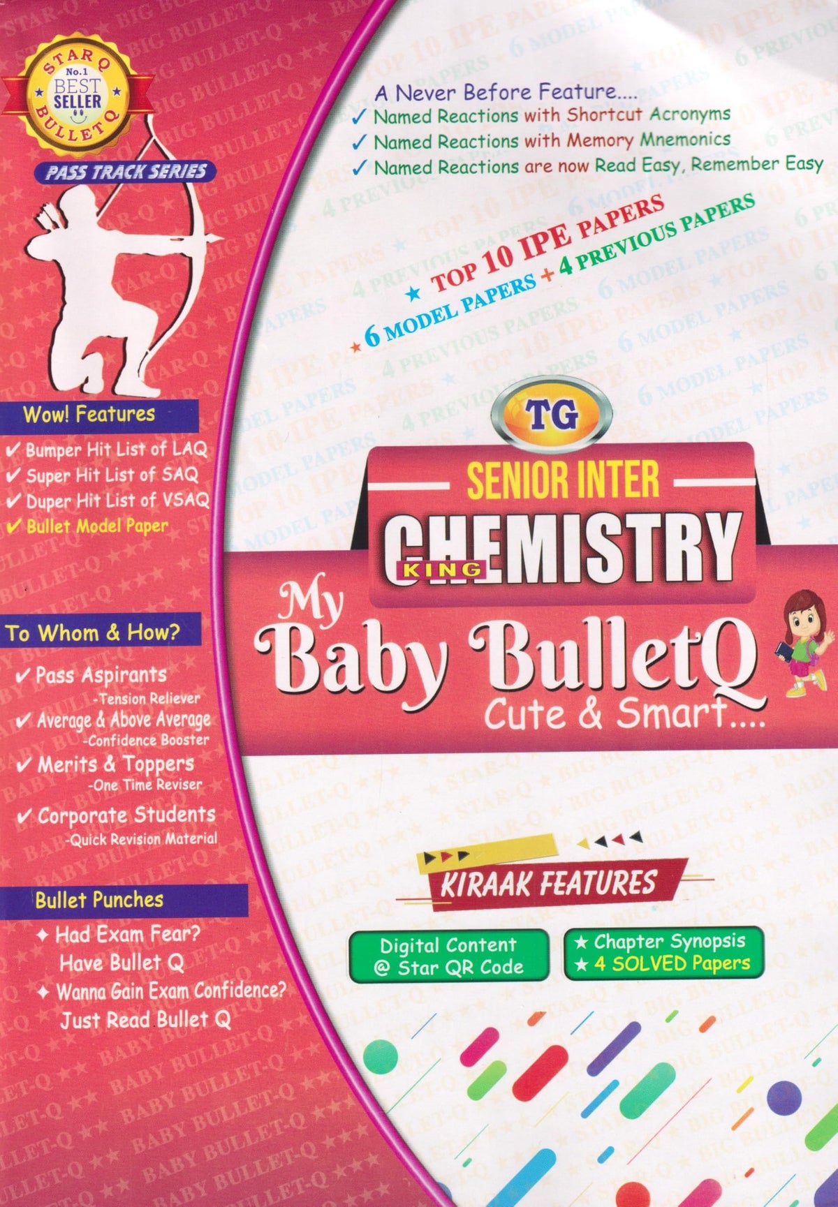 TG My Baby Bullet Q Intermediate 2nd Year MPC 2026-27 | Mathematics 2A & 2B, Physics & Chemistry | IPE Quick Revision & Exam Prep | Set of 4 Books (English Medium)