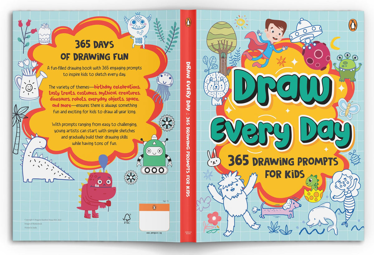 Draw Everyday: Book of Daily Doodles for Kids