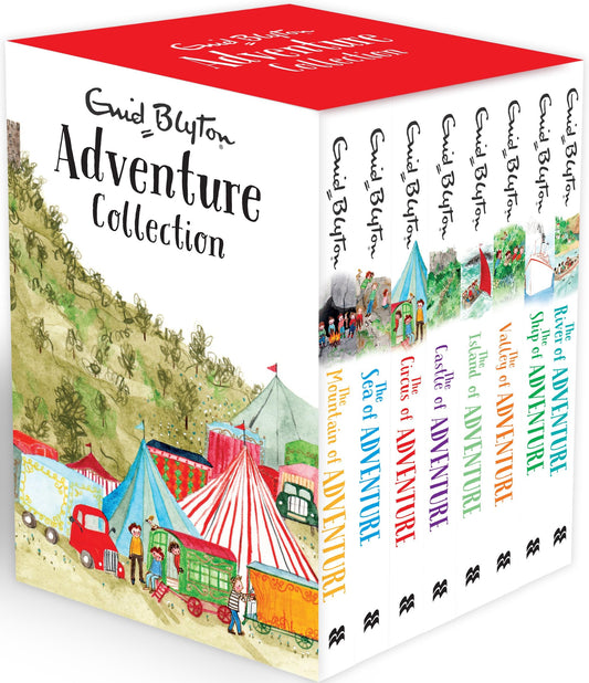 Enid Blyton Adventure Series Books 1 - 8 Collection Set (River, Circus, Ship, Mountain, Sea, Valley, Castle & Island)