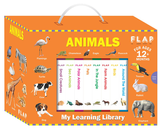 FLAP “ MY LEARNING LIBRARY - ANIMALS book cover
