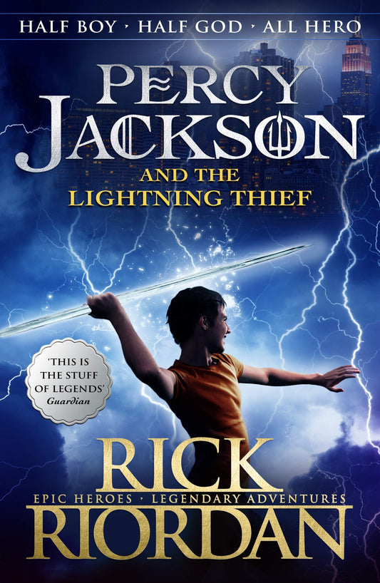 Percy Jackson and the Lightning Thief (Book 1) by Rick Riordan book cover